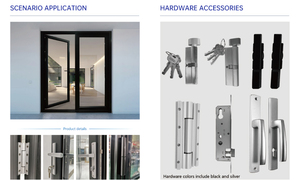 EEHE ticari dış Modern alüminyum cam kapi NFRC sertifikalı ses geçirmez su geçirmez rüzgar geçirmez termal mola yapısı - Product Image 4