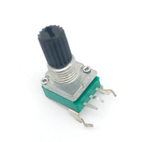 Haute Qualité Rohs Rv9 9mm Arbre En Plastique 10k 20k 50k 100k Film De Carbone Horizontal 3 Broches Contrôle Du Volume 10k Potentiomètre Audio