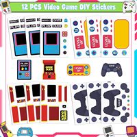 72-teiliges Videospiel-Themen Halloween-Party-Geschenkset, Goodie-Bag-Füller für Kindergeburtstage und Chinesisches Neujahr