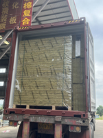 Panel Dinding Sandwich Rock Wool Prefab Kedap Suara dan Isolasi Termal untuk Rumah Sementara