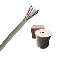 Câble réseau UTP non blindé à paires torsadées 0,55 mm BC CCA 23AWG Cat6 LAN LSZH PVC avec gaine ignifuge pour communication 305m