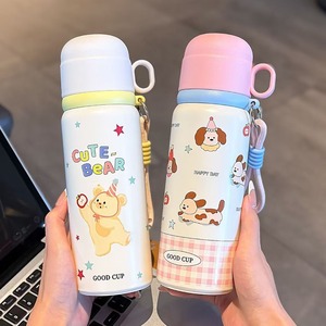 Cute Cartoon Animal Insulated Thermos Cup 316 Stainless Steel Large Capacity Portable For Students School Use - Product Image 2