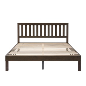 Popular Choice Modern Brown MDF Platform <b>Bed</b> With 12 <b>Slat</b> System <b>Bed</b> And Under <b>Bed</b> Storage <b>Bed</b> Frame <b>For</b> Home - Product Image 3
