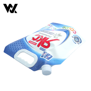 Bolsa con Boquilla <span class=keywords><strong>para</strong></span> Detergente Líquido <span class=keywords><strong>para</strong></span> Ropa, Personalizada con Impresión <span class=keywords><strong>de</strong></span> Marca, con Asa <span class=keywords><strong>de</strong></span> Plástico <span class=keywords><strong>para</strong></span> Lavandería <span class=keywords><strong>de</strong></span> Autoservicio - Product Image 4