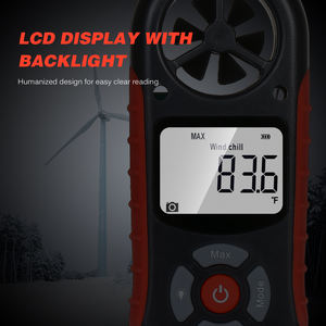 Yüksek hassasiyetli dijital rüzgar hızı ölçer TL-303 sıcaklık nem barometre altimetre-kapsamlı hız ölçüm cihazı - Product Image 4