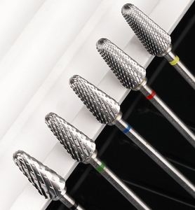 Forets professionnels en carbure de tungstène 3/32'' (6 mm) pour ponceuse à ongles électrique, embouts de coupe croisée 5 en 1 pour l'élimination propre des cuticules - Product Image 3