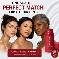 Base de Maquillaje Líquida Vegana de Color Blanco que Cambia de Tono de Marca Privada: Base de Maquillaje Líquida Todo en Uno que Cambia de Tono y Disimula Imperfecciones