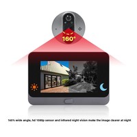 Interphone vidéo sans fil étanche avec écran LCD TFT 7 pouces, audio bidirectionnel, alimentation USB, vision nocturne 2,4 GHz, détection de mouvement 480P