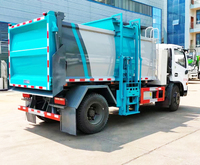 Camion de ramassage des déchets électrique écoénergétique avec réservoir en acier inoxydable hermétique pour l'assainissement municipal