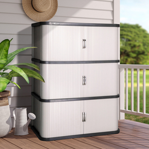 Gabinete de Almacenamiento Portátil de HDPE y Acrílico, Nuevo Diseño, Mueble para Jardín y Herramientas, para Hogar, Oficina, Cobertizos y Almacenamiento - Product Image 3