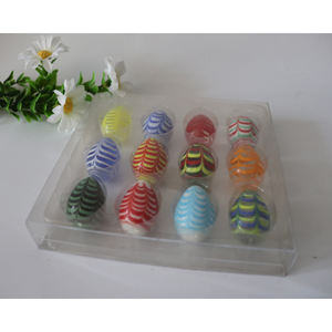 12 шт., цветные пасхальные яйца 30 мм - Product Image 3