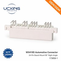 173858-1 WX-410 Connecteur de carte à fils mâle 24 broches, angle droit 90 degrés, pas de 3,5 mm, 15A 12V, PBT UL94 V-0, pour servomoteur OEM ODM
