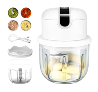 Hachoir à viande domestique multifonction pour gingembre, ail, riz et piment, agitateur mécanique, petite taille