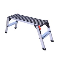 Tabouret à 2 marches EN 131 Plate-forme de travail en aluminium Banc de lavage de voiture pliable