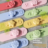 Jouet d'apprentissage précoce Montessori pour enfants, jeu de perles numérotées à assortir avec seau de rangement, ensemble d'activités de motricité fine pour l'apprentissage précoce