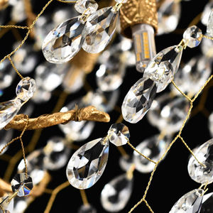 <span class=keywords><strong>Suspension</strong></span> postmoderne de luxe avec pièces de monnaie glands en cristal pour salon chambre pour atmosphère <span class=keywords><strong>d</strong></span>'hôtel lustre de branche suspendu - Product Image 5