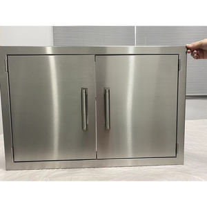 Ssdd32 Model <b>Number</b> Silver Modern Outdoor Kitchen Furniture Bbq Stainless Steel Double <b>Door</b> - Product Image 2