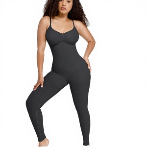 For Women's Tummy <b>Control</b> Shapewear <b>Control</b> Panties <b>Bodysuit</b> Leggings Seamless Medium <b>Control</b> Spandex/Nylon - Product Image 3