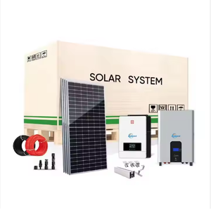 ハイブリッドグリッドソーラーパワーシステム完全な1kw 3kw 5kw 10kw 15kw 20kw 30kwソーラーパネルキット住宅用鉛電池付き - Product Image 5