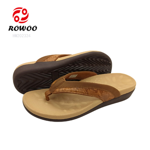 All'ingrosso estate Casual pantofole da uomo in PVC grigio tessuto di cotone EVA infradito sandali scarpe scivoli piatte con caratteristiche plantari - Product Image 5