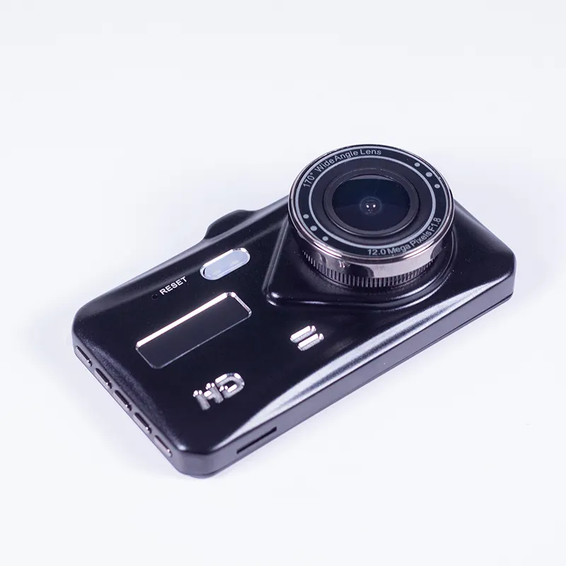 Groothandel Auto Black Box Fms CM-2 Dashcam Ips 4 Inch Touchscreen 1080P Volledig Nachtzicht Voor En Achter Dual Lenzen Dashcam