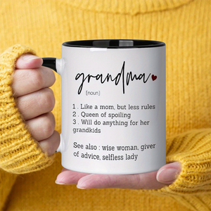 Taza de Café de Cerámica con Diseño Sentimental de Definición de Abuela, Apta para Lavavajillas, Regalo Perfecto para Abuela - Product Image 1