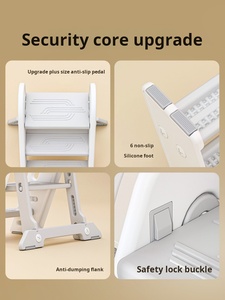 Torre de Aprendizaje Multifuncional Moderna para Niños, Taburete Plegable de Plástico con Múltiples Alturas para el Dormitorio - Product Image 4