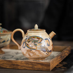 Dunhuang <span class=keywords><strong>Kweichow</strong></span> Moutai Kung Fu Théière Ménage Vintage Céramique Service À Thé Avec Passoire Bouilloire Dispositif De Fabrication De Thé - Product Image 3