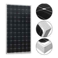 Panneau solaire monocristallin pliable de type N 120W 18V, petit format, cadre en aluminium, étanche, pour camping-car, bateau, cabane, hors réseau