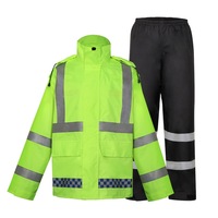 Ensemble imperméable intégral de haute qualité, pantalon et veste, en tissu Oxford, pour le travail à l'aéroport, sur la route et la randonnée, fourniture directe d'usine