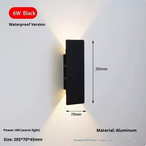 Lampade da Parete a Striscia LED 24W <span class=keywords><strong>per</strong></span> Casa e Ufficio, Design Moderno <span class=keywords><strong>per</strong></span> Uso Interno/Esterno, Montaggio a Parete - Product Image 5