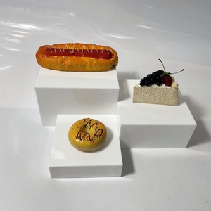 Exhibidores de Acrílico Blanco YAGELI de Diseño Moderno para Pasteles y Alimentos, Grosor Personalizado, Servicio Profesional, Muestra Gratuita para Buffet - Product Image 6