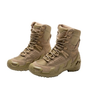 Bottes tactiques légères en daim TSB08 avec injection de PU haute densité, coupe haute et bottes montantes - Product Image 3