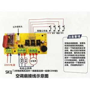Carte de commande de ventilateur de climatiseur à télécommande unique Skq 8,4 cm x 4 cm pour usage industriel avec contrôle sans fil - Product Image 3