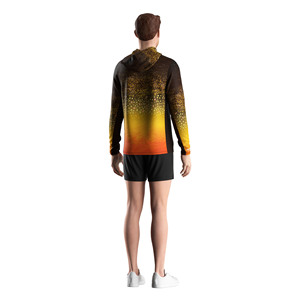 Camiseta Moderna para Hombre con Protección Solar UPF100+, Diseño de Capucha Cruzada, Zona de Malla Transpirable para Clima Cálido - Product Image 6