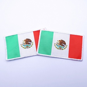 2022 Bán Buôn Tùy Chỉnh Giá Rẻ Thời Trang Sắt Trên Mexico Cờ Dệt Thêu Các Bản Vá Lỗi Cho Câu Lạc Bộ - Product Image 5