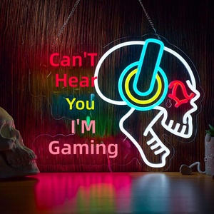 Comercio Exterior Transfronterizo de la Lámpara Decorativa LED de Neón con Forma de Personaje de Videojuego, Control por Interruptor, Superventas - Product Image 4