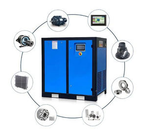 Compresseur à vis silencieux entraîné par courroie 22 kW, sans huile, refroidi par air, 1,2 MPa, pour usage en usine textile - Product Image 5