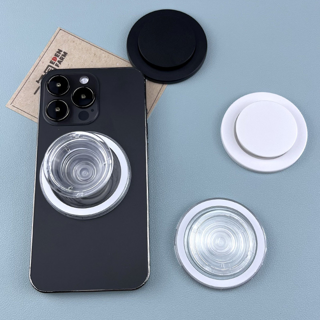 Magnetic Phone Holder & Stand with Socket Grip for iPhone 14/15 Adjustable & Dustproof Universal Magnetic Holder
