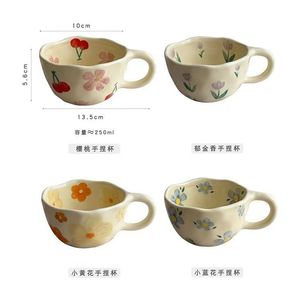 Taza de cerámica de tulipán Popular 2025, taza de agua de cerámica, taza de leche de la mañana, taza de café y té de la tarde - Product Image 4