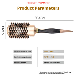 Di alta qualità rullo rotondo spazzola ionica termici per salone in alluminio tubo per capelli pettine per donne spazzola a rullo - Product Image 4