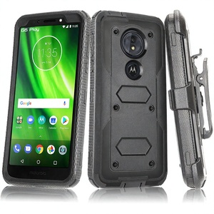 เคสโทรศัพท์กันกระแทก MOTO <span class=keywords><strong>G6</strong></span> PLAY Armor Design 3-in-1 สำหรับ Motorola MOTO <span class=keywords><strong>G6</strong></span> พร้อมผิวสัมผัสแบบขัดเงา มีสินค้าในสต็อก - Product Image 6