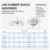 Supports de cloche métalliques avec isolateurs de vibrations en caoutchouc, amortisseurs anti-vibrations découpés pour la réduction du bruit des générateurs et moteurs marins, OEM