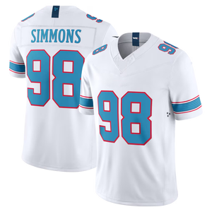 Maillot de football américain brodé pour hommes, tailles plus, 1 Ward 98 Simmons, prêt à être expédié, collection 2026, vente en gros - Product Image 4