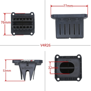 VForce4R V4R26 <span class=keywords><strong>KTM125</strong></span> KTM300 300cc Husqvarna TE TC Beta GasGas Soupape à lamelles en fibre de carbone 2 temps Enduro MX Accessoires Soupape à lamelles - Product Image 2