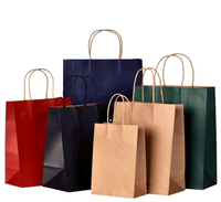 Sac d'épicerie personnalisable à fond carré en matériau recyclé brun, imprimé à l'écran, écologique et très vendu, pour emballage cadeau