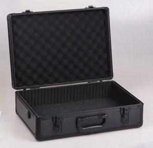 Libre logotipo personalizado X 46X33X15cm maletín negro Mini <span class=keywords><strong>caja</strong></span> <span class=keywords><strong>de</strong></span> <span class=keywords><strong>herramientas</strong></span> maletín <span class=keywords><strong>de</strong></span> aluminio - Product Image 2