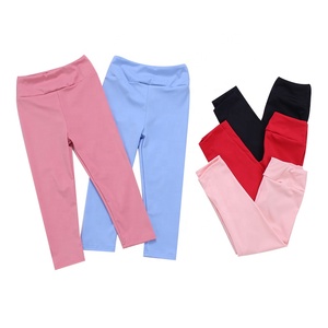 Pantalons de yoga pour bébé Lulu ODM / OEM, mode automne-hiver, couleur unie, doux pour la peau, pantalons de <span class=keywords><strong>sport</strong></span> pour petites filles - Product Image 1