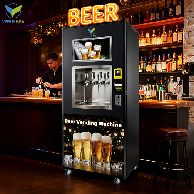 VFresh New Arrival Customized Automatic Machine for Beach Festival Beer Soda Drink Vending Machine
