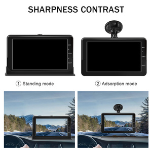 Camera Kỹ Thuật Số Màn Hình Hiển Thị Xe Hơi 7 Inch, Camera Lùi <span class=keywords><strong>DVR</strong></span> Dash Cam Ống Kính Kép Máy Ghi Hình Cho Xe Tải, Xe Buýt, Nhà Di Động - Product Image 2